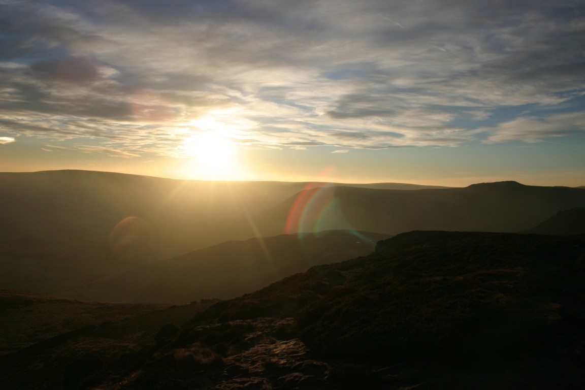 Horrible Lens Flare Looking West From Nether Moor